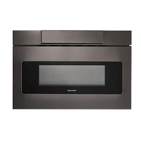 24 IN. 1.2 CU. FT. 950W SHARP BLACK STAINLESS STEEL MICROWAVE DRAWER OVEN